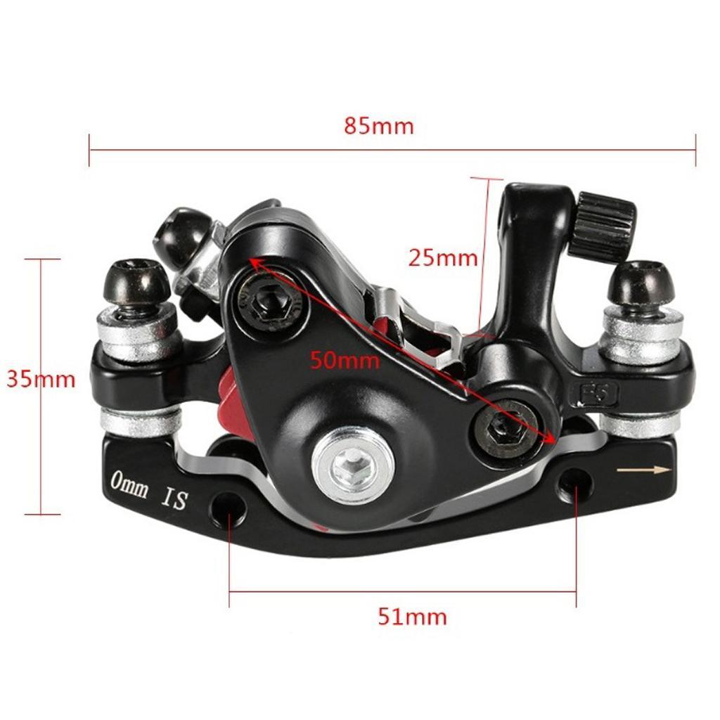 2xBike Disc Brake Rotor Mechanical Caliper 160mm Cable Set Front Caliper Rotor