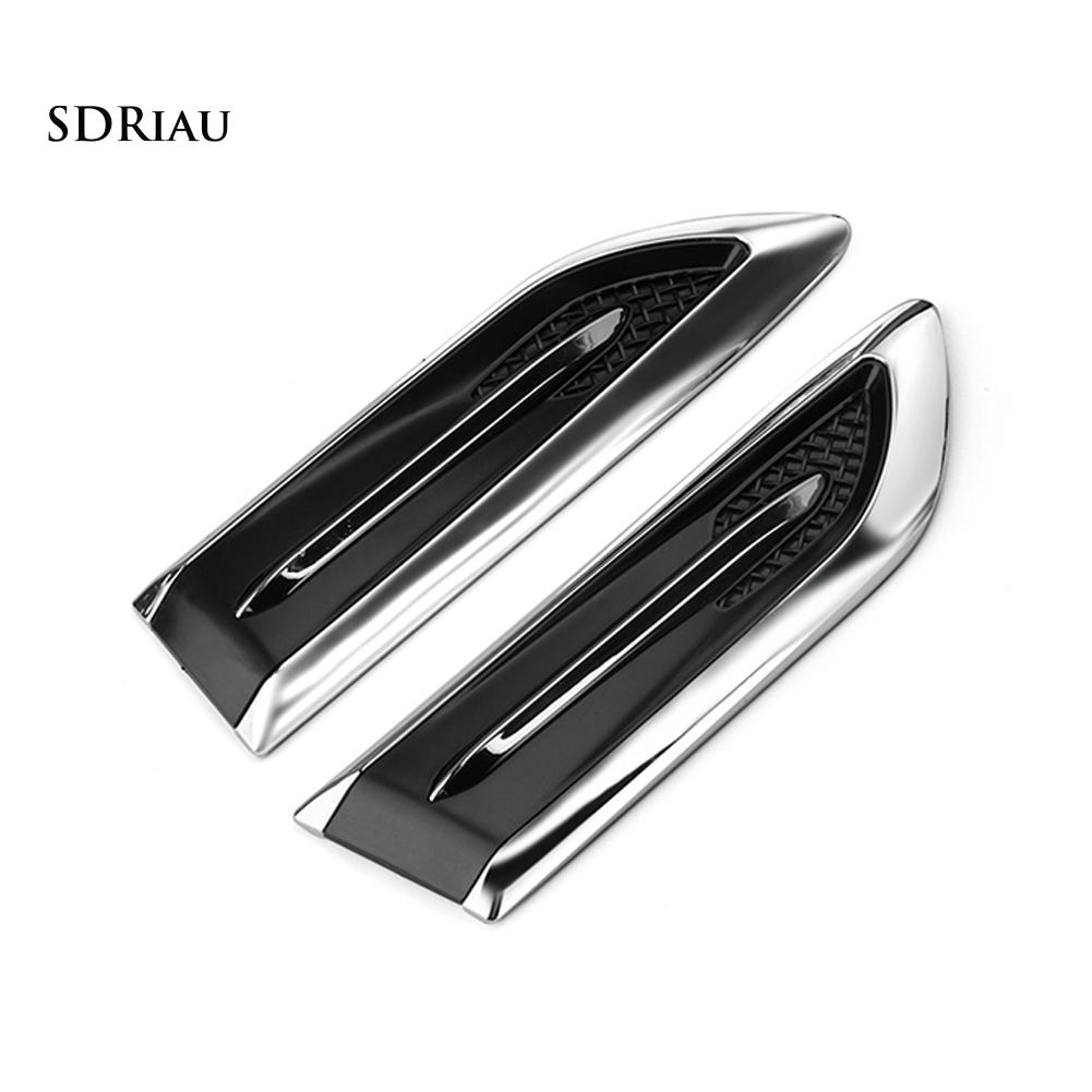 2 Miếng Dán Trang Trí Xe Hơi Hình Vây Cá Mập