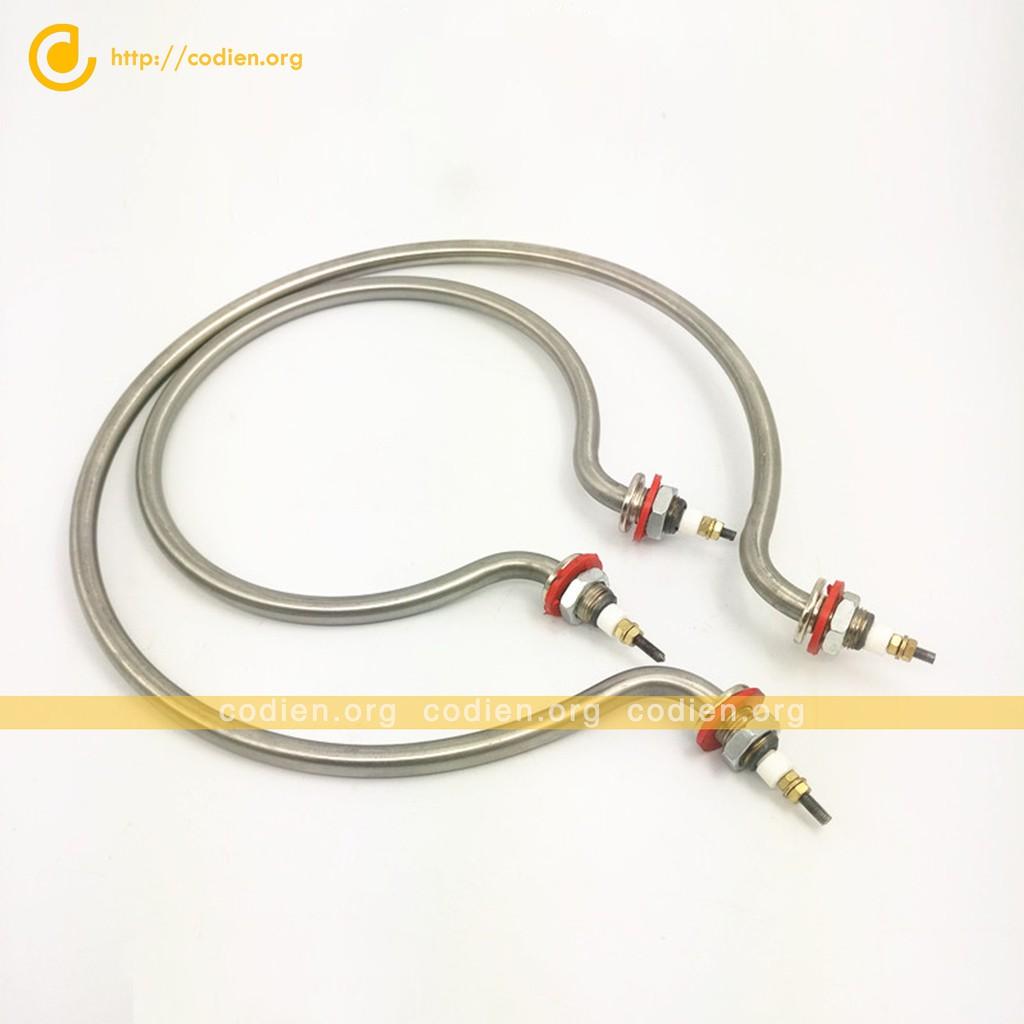 Điện trở đun nước tròn phi 40cm công suất 6KW, 7kW, 8kW điện áp 380V,220v
