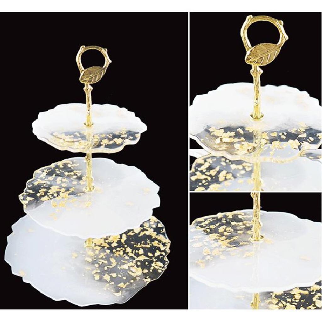 Fruit Plate Tray Resin    Silicone Epoxy  3PCS Tray