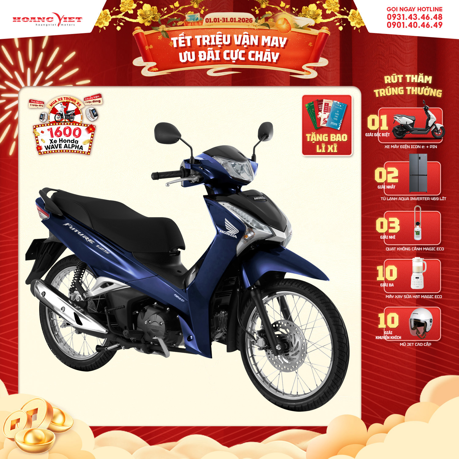 Xe Máy Honda Future 125 FI 2026 - Phiên Bản Tiêu Chuẩn