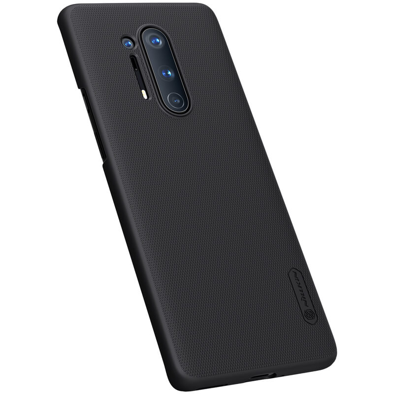 Ốp lưng nhựa cứng PC sần không bám vân tay, tặng kèm kệ đỡ điện thoại cho Oneplus 8 Pro- Hàng chính hãng.
