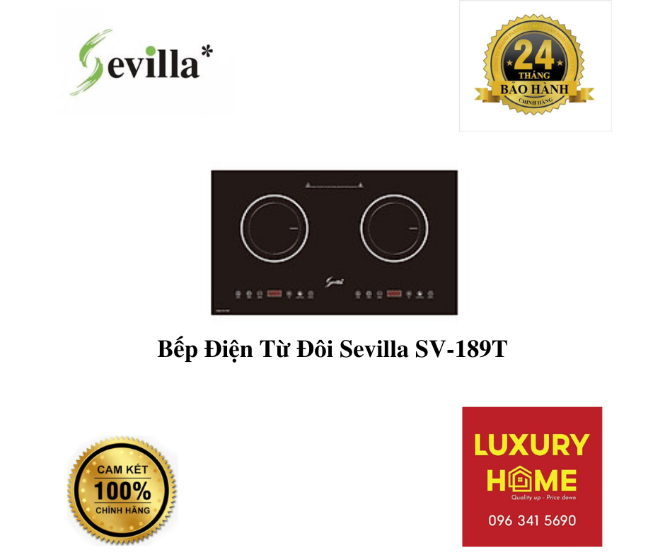 Bếp Điện Từ Đôi Sevilla SV-189T - Hàng Chính Hãng