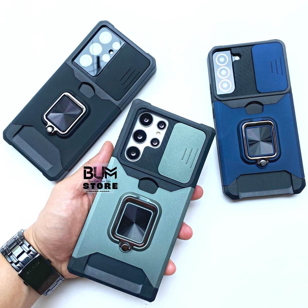 Ốp Lưng Cho Samsung Galaxy S23 Ultra / S22 Ultra / S22 Plus / S21 Ultra / Note 20 Ultra / Note 20 Chống Sốc Nắp Trượt Che Camera 3 In 1 - Bum Store Galaxy Case