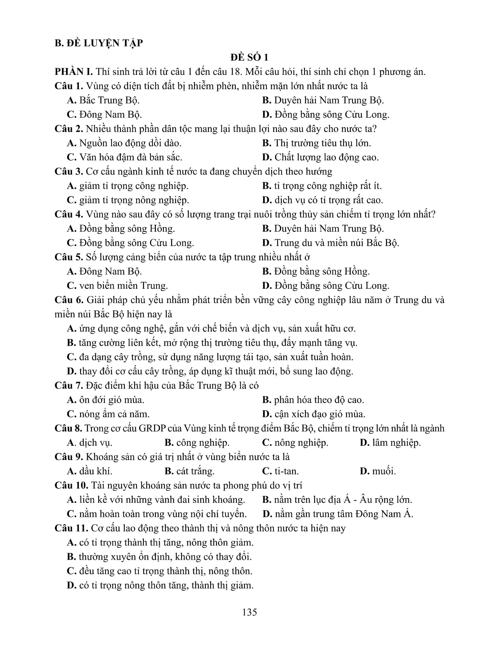 Sách - Ôn Luyện Thi Tốt Nghiệp THPT Theo Chương Trình GDPT Mới - Môn Địa Lí