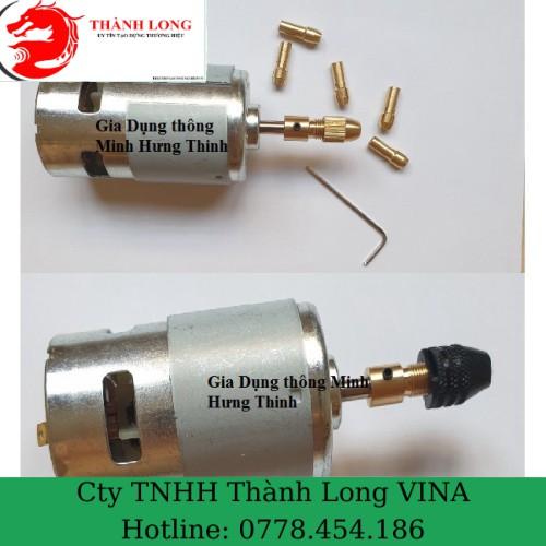 Bộ đầu kẹp đồng hoặc đầu kẹp 3 chấu cho động cơ mô tơ