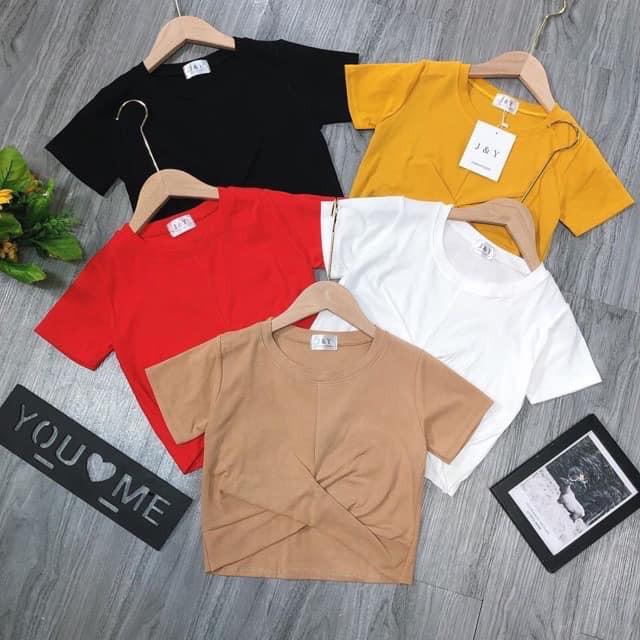 Bán sỉ áo croptop xoắn eo