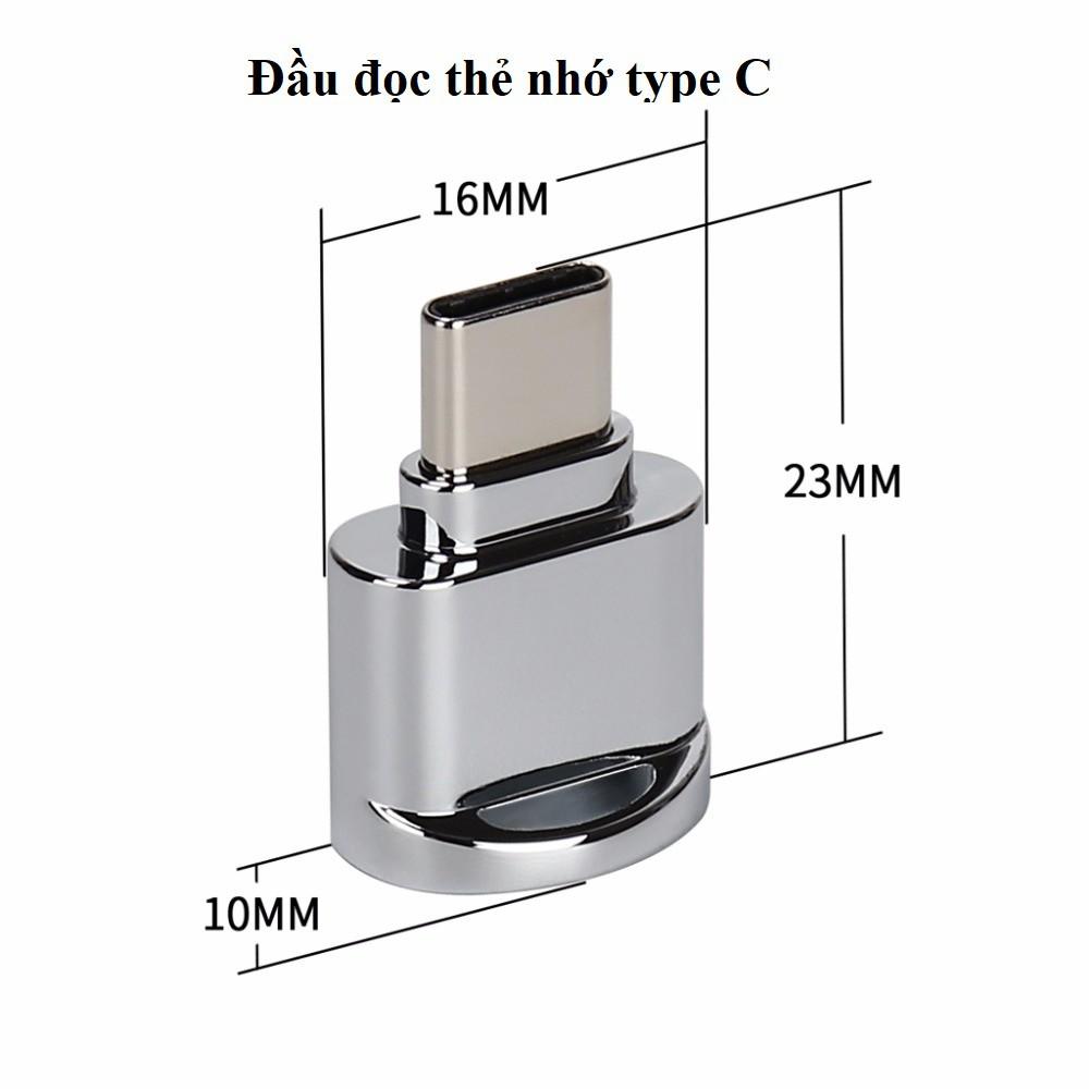 Đầu đọc thẻ nhớ -mini type C card reader