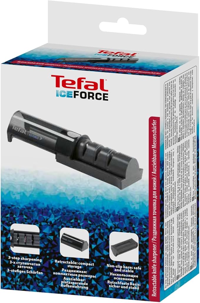 Dụng cụ mài dao TEFAL K26505 Ice Force Messerschärfer Hàng chinh hãng