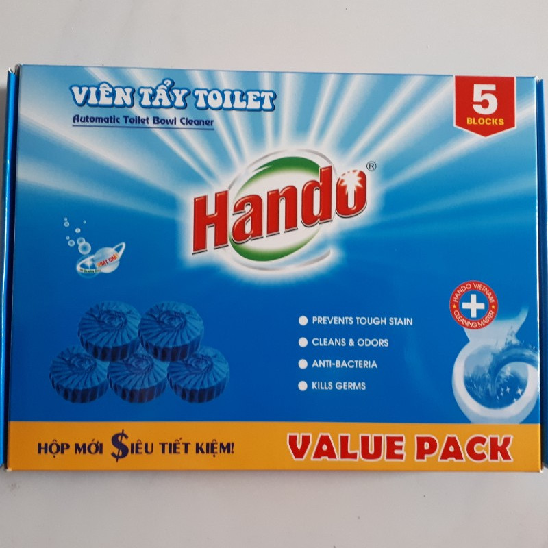 Viên tẩy sạch và làm thơm xanh Hando 5 viên Value Pack