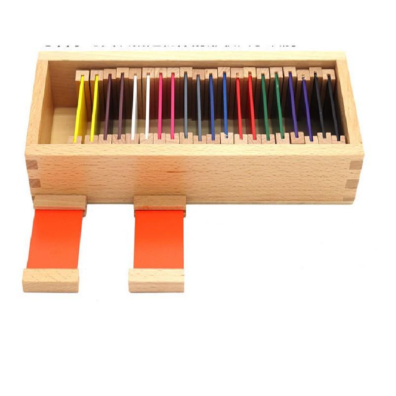 set 3 hộp thẻ màu giáo cụ Montessori