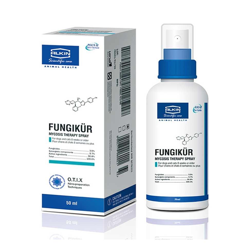 Thuốc trị nấm ghẻ chó mèo Alkin Mitecyn Fungikur 50ml