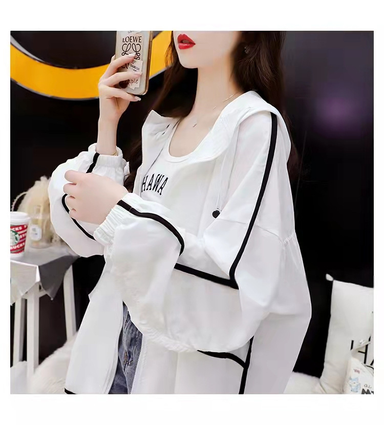 Áo Khoác Nữ Vải Mỏng Mặc Mát Phong Cách Hàn Quốc Ulzzang Áo Khoác Nữ Mũ Rộng Aokhoac-Jess9