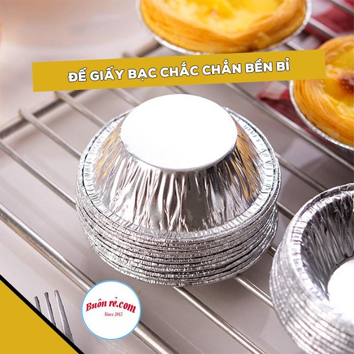 Set 250 đế bạc làm bánh tart trứng dùng 1 lần tiện lợi - Bát đựng gia vị, nước chấm dùng 1 lần 01459