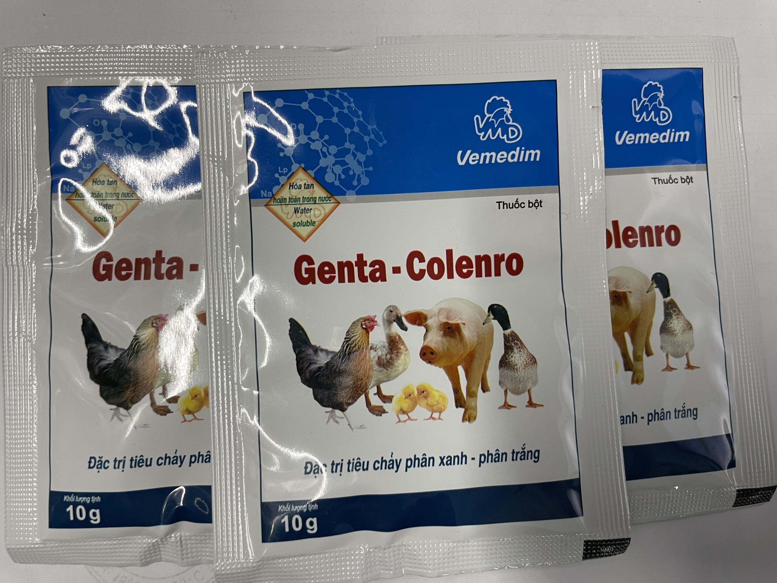 GENTA COLENRO 10G - ĐẶC TR.Ị TIÊU CHẢY PHÂN XANH, PHÂN TRẮNG