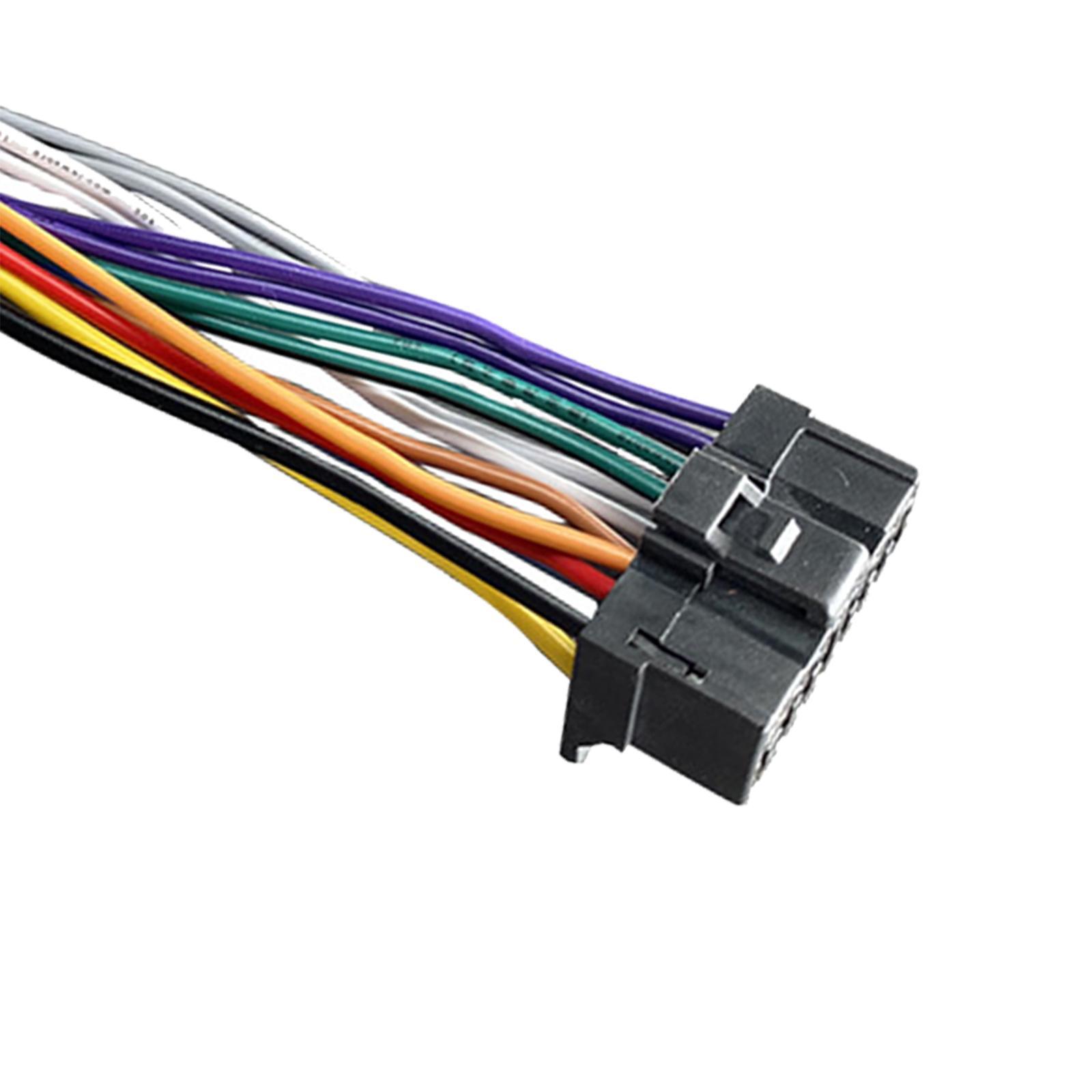 Car Stereo CD Player Wiring Harness Radio Adapter 14cm Length 13 Pin Wire