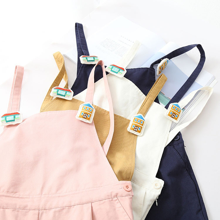 Quần Yếm Nữ Kaki Short 