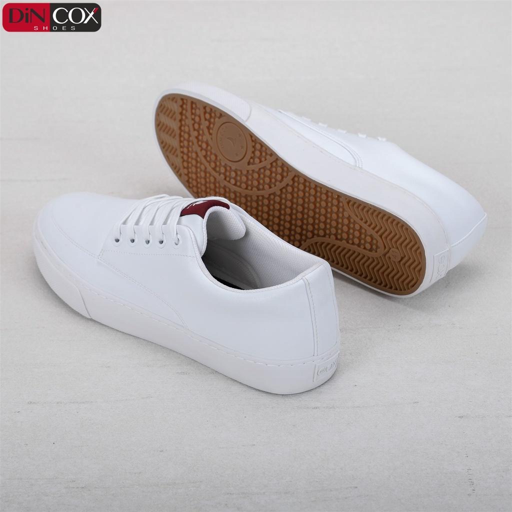 Giày Sneaker Da Nam DINCOX D06 Thể Thao, Năng Động Full/White