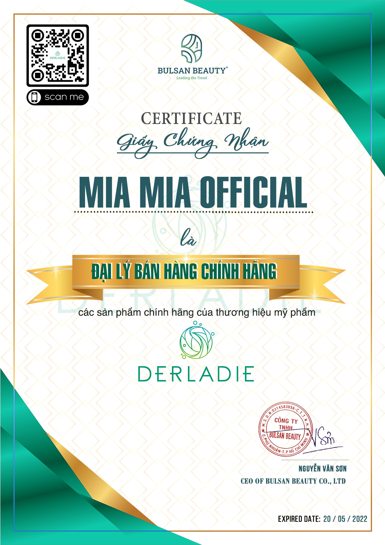 Tẩy Trang Derladie Cleansing Water Witch Hazel Làm Sạch Ngừa Mụn Trên Da 500ml