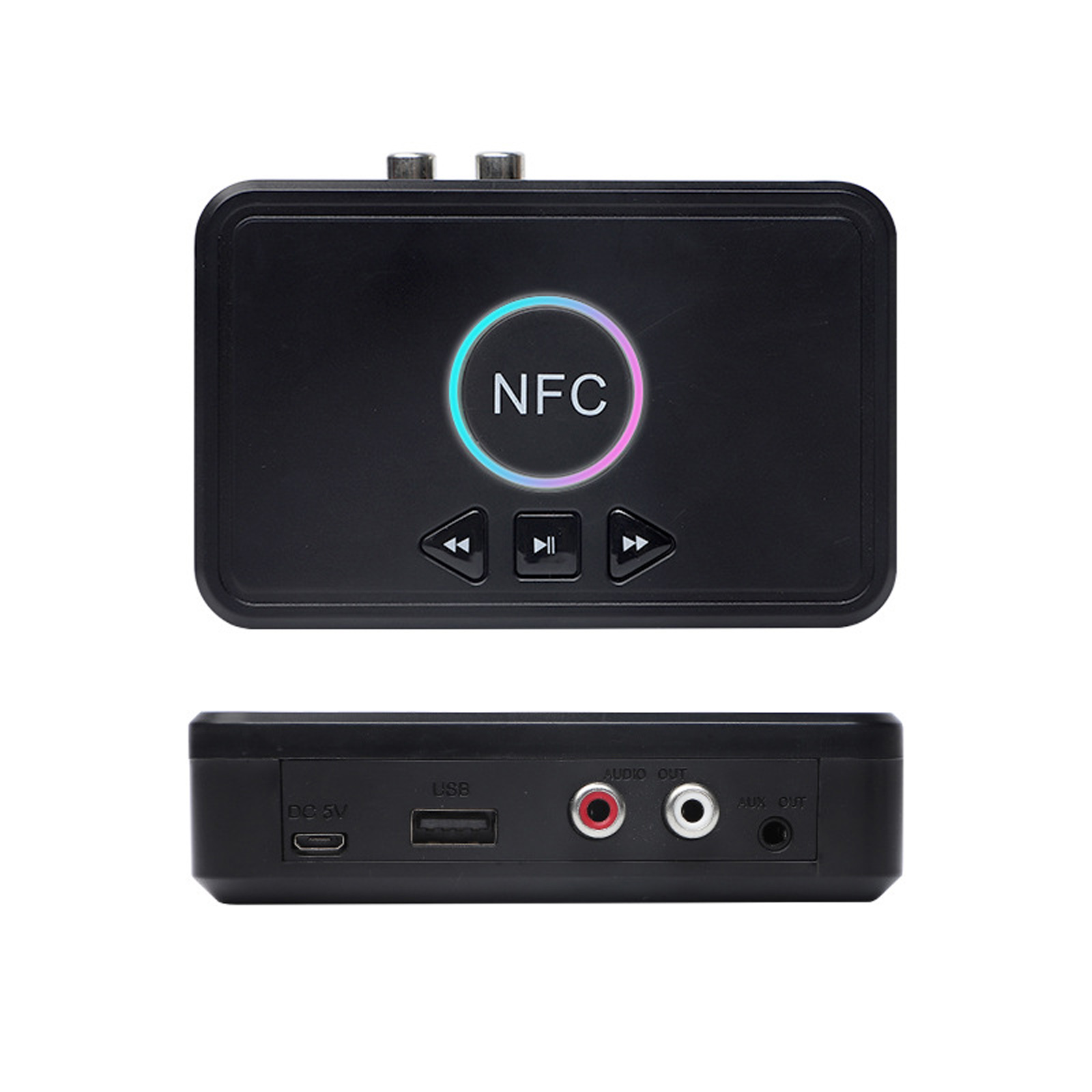 Bộ Thu Thông Dây Nfc Bluetooth 5.0 Với Micrô RCA AUX Out U Disk Music Playback