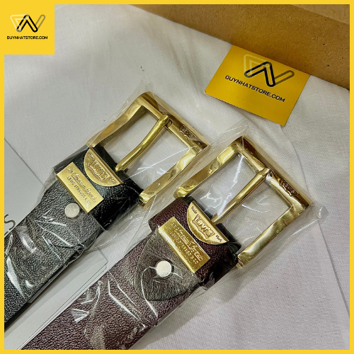 Dây Nịt Nam Da Thật 100% Thắt Lưng Duy Nhật Store Trơn Đẹp Dài Khóa Đồng Kim Đóng Nút Lỗ Dễ Sử Dụng Sang Đẹp Bò Và Đen
