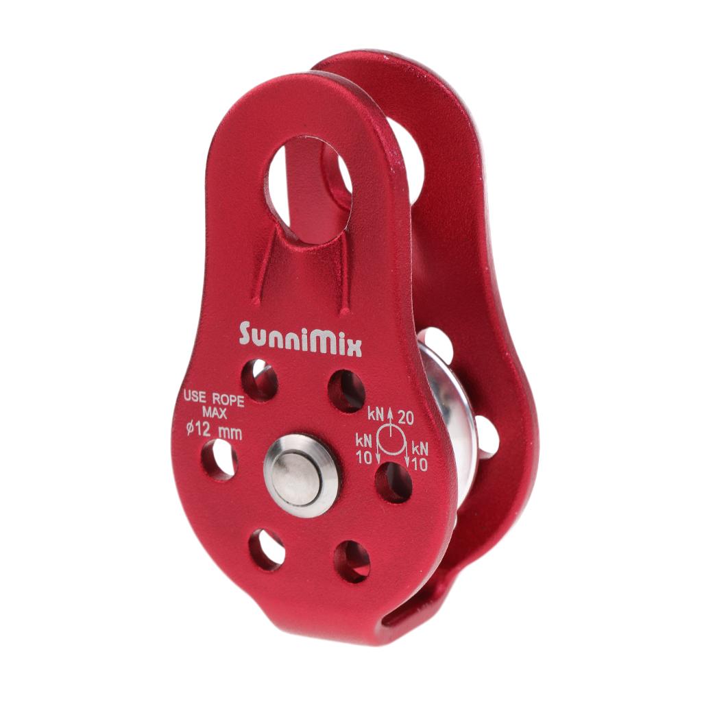 General Purpose Fixed Side Single Climbing Pulley for 8-12mm Rope