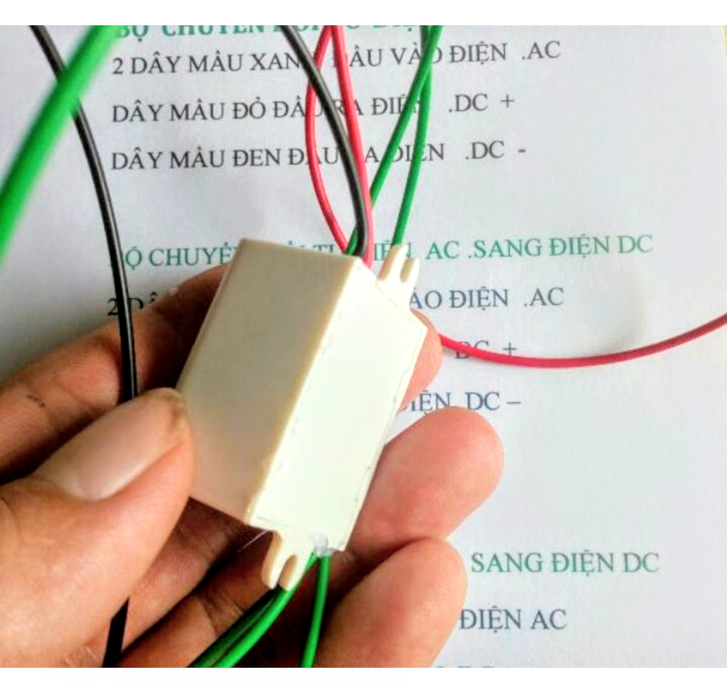 BỘ CHUYỂN ĐỔI TỪ ĐIỆN AC SANG ĐIỆN DC ĐỂ XÀI CHO CÁC MÁY BÓNG ĐÈN LED LOẠI TỐT