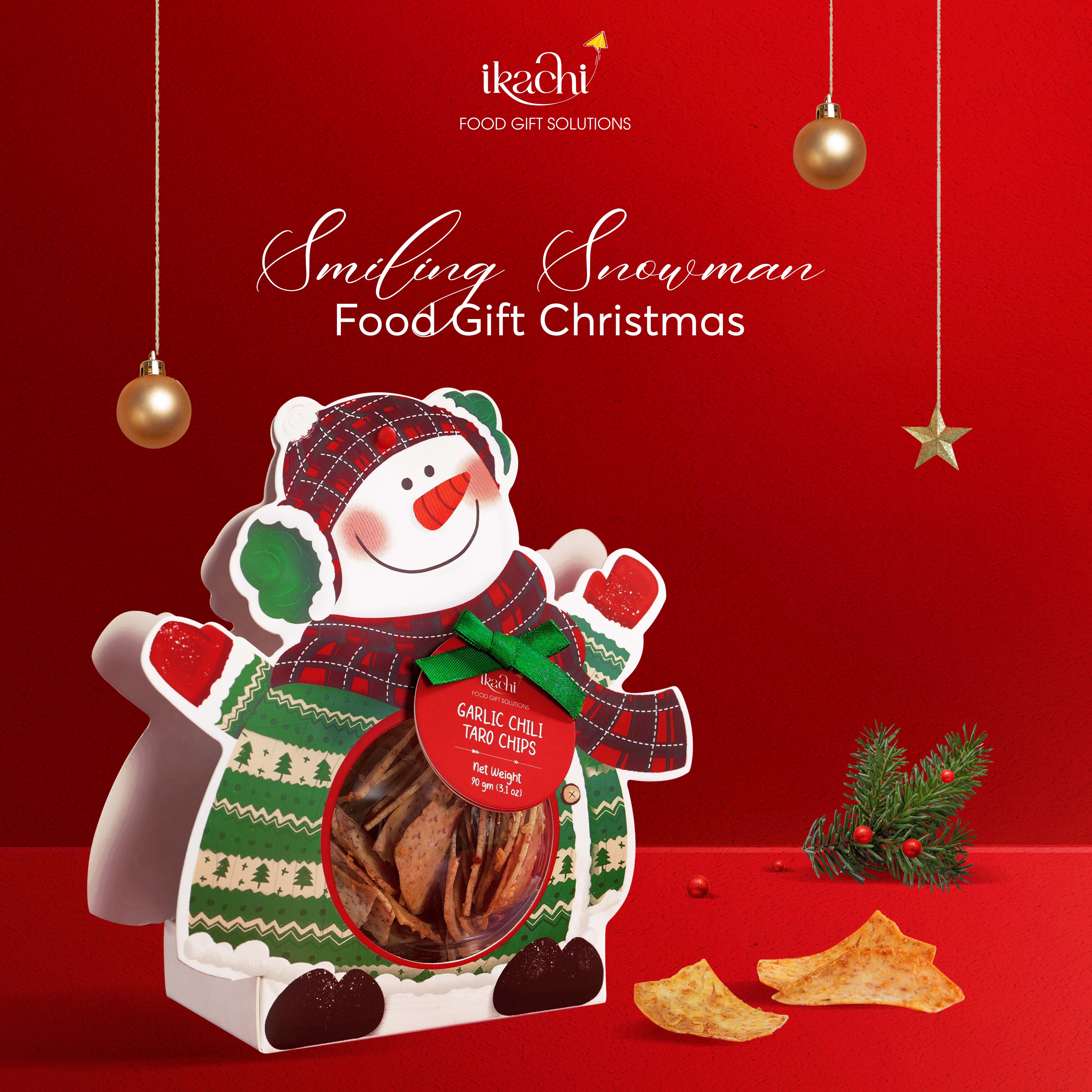 Hộp Quà Giáng sinh xanh &quot;Smiling Snowman - Người Tuyết&quot; - Quà tặng Noel ý nghĩa cho gia đình, doanh nghiệp