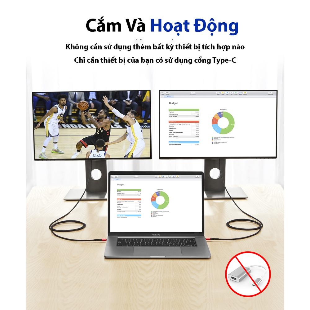 Cáp Chuyển Đổi Type C sang HDMI CV0030 JSAUX 4K 60Hz 3M Cho Tất Cả Thiết Bị Type C – Macbook, Samsung, Oppo, Huawei…- Hàng chính hãng