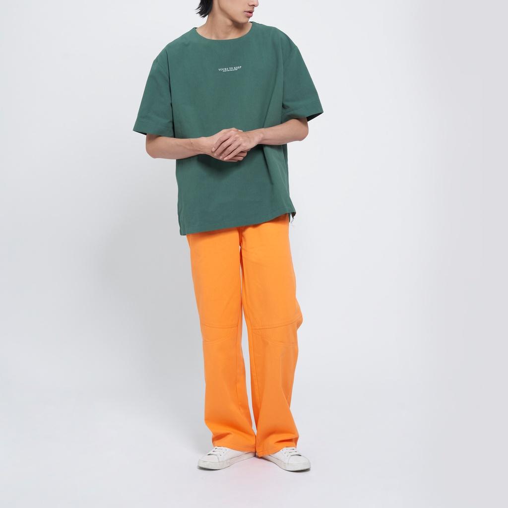 Quần Baggy màu cam ống rộng Y218