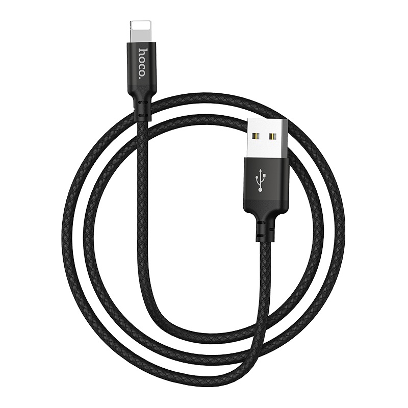 Cáp sạc Hoco dây dù truyền data ổn định nhanh chóng dài 2M cho iPhone/iPad - Hàng chính hãng