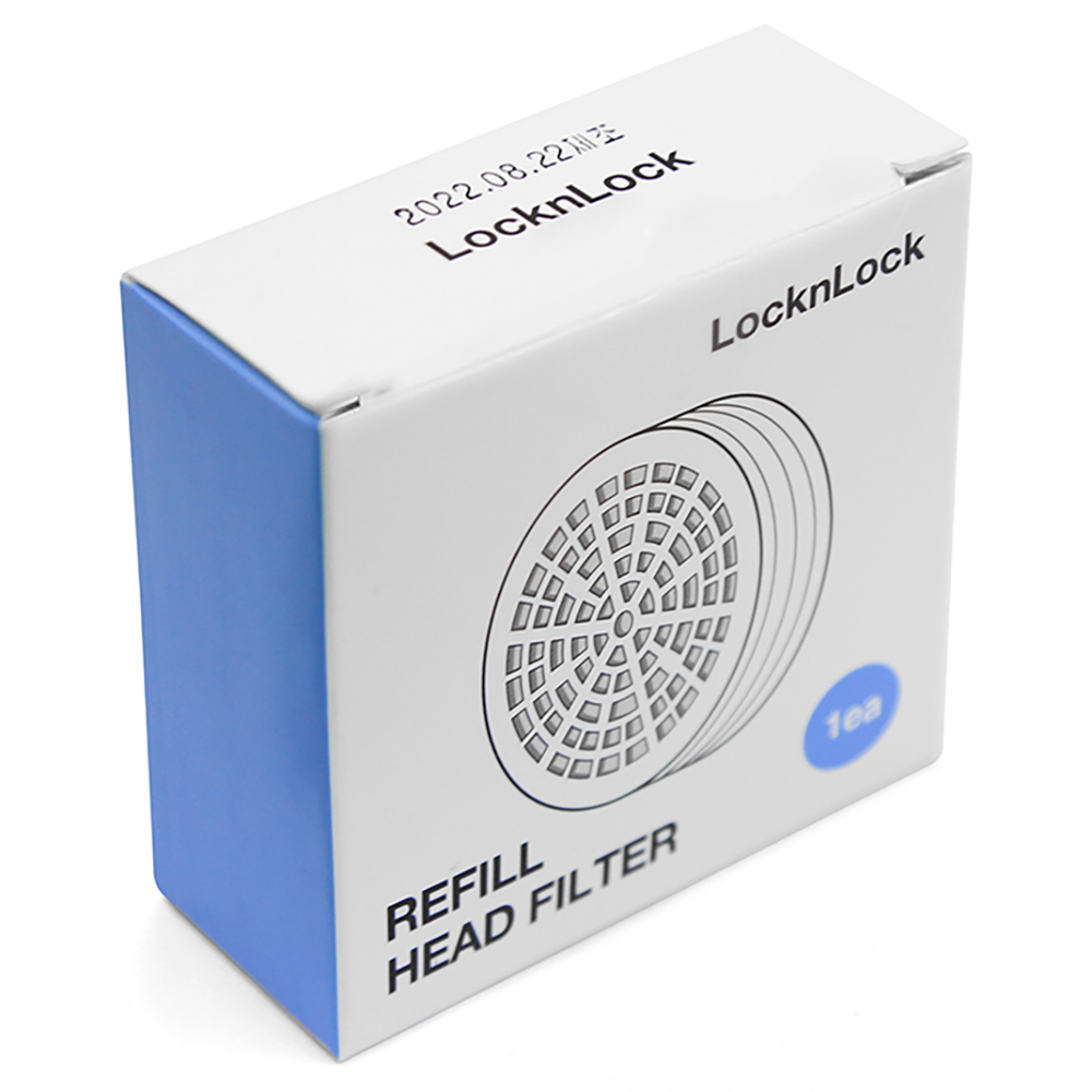 Bộ Phụ Kiện Đầu Vòi Sen Lọc Nước LocknLock 80mm CLR-KR LBW400 (Mạch nước nhip nhàng, giảm stress - Khử Clo)