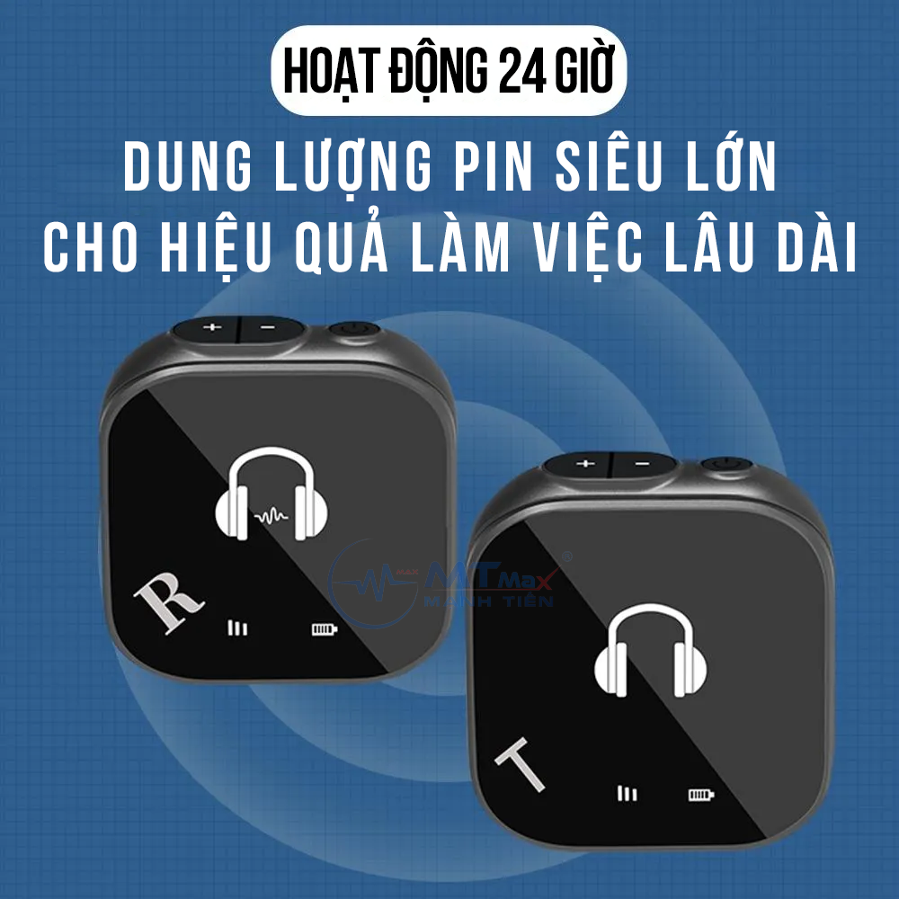 Đầu Thu Tai Nghe Không Dây ELEBEST SK760 - Giúp Tai Nghe Có Dây Thành Tai Nghe Không Dây Wireless Cao Cấp, Thiết Kế Nhỏ Gọn, Dung Lượng Pin Lớn, Hàng Nhập Khẩu