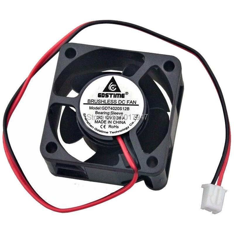 1 Quạt Tản Nhiệt Mini Dc 12v 2pin 40mm 40x40 X 20mm 4020 4cm Cho Máy Tính