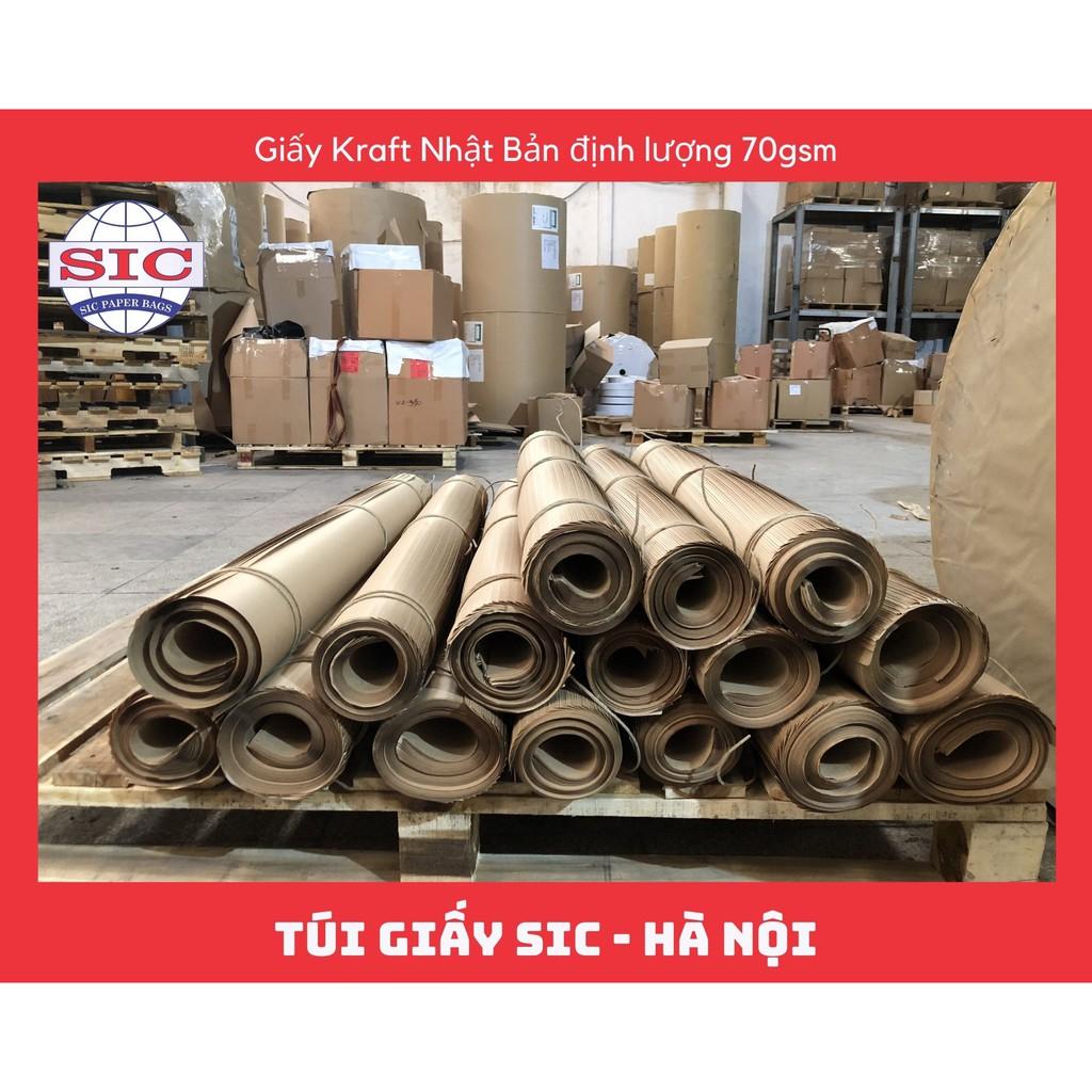 GIẤY KRAFT - GIẤY XI MĂNG NHẬT BẢN DÙNG GÓI HÀNG, QUÀ TẶNG, VẼ RẬP, DÀY DẶN CHẤT LƯỢNG 70gsm KHỔ 72x102cm