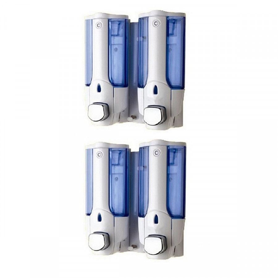 Bộ 2 Hộp đựng nước rửa tay xà phòng treo tường nhấn hai bình
