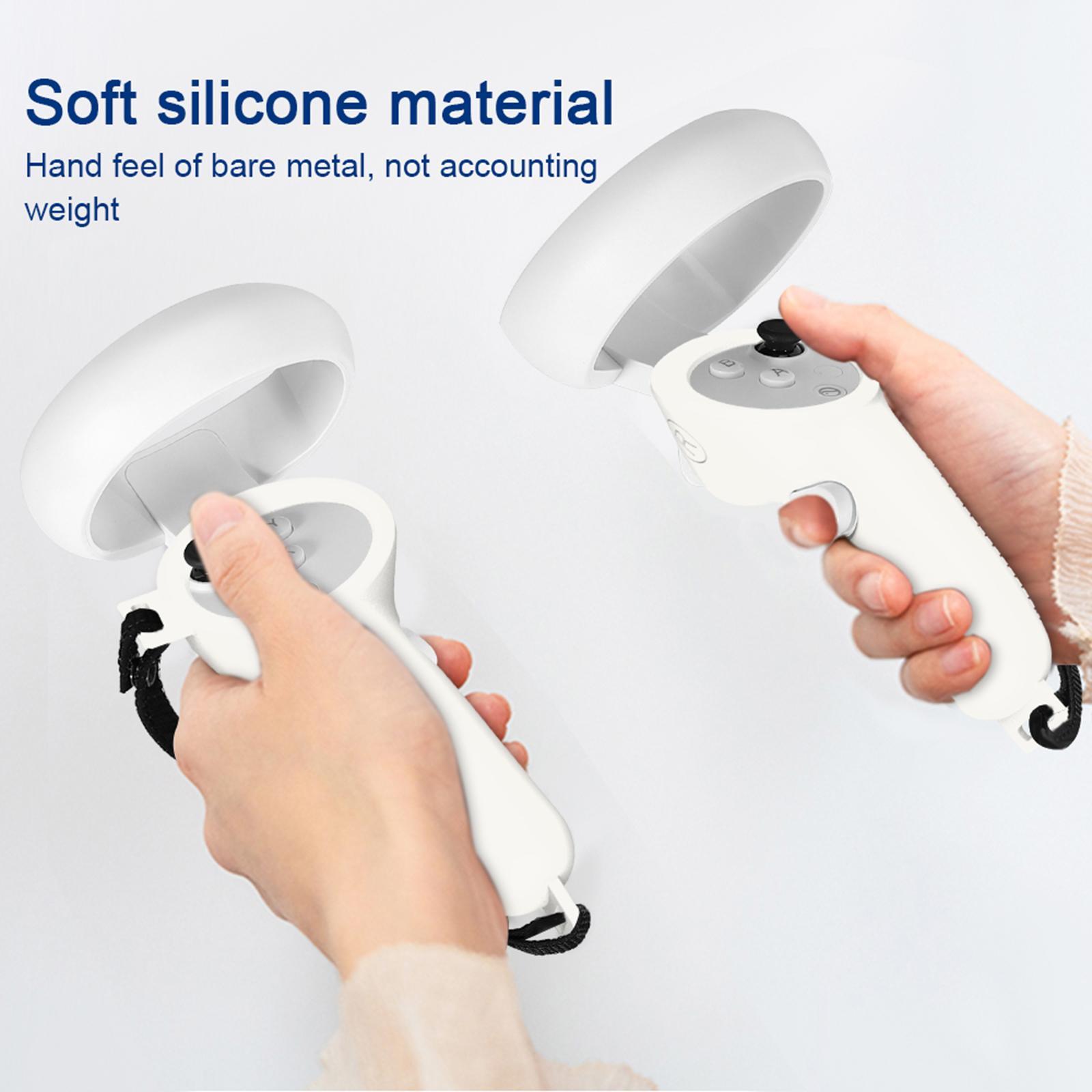 2Pcs Grip Cover, for Neo 3, Touch Controller Grip Accessories, Anti-Throw Handle Protective Sleeve with Adjustable Hand Strap