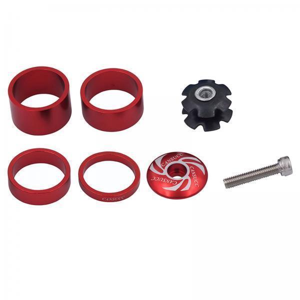 2x Set of 4   Spacers  Stem Washer 1-1 / 8" Bikes Headset Spacers 5/10/15/20mm Front Fork Spacers