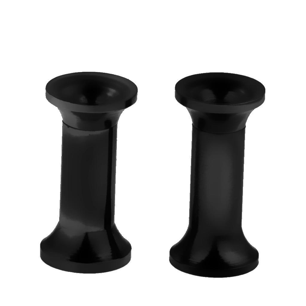 Black Stainless Steel Ear Tunnels Screw Expander Ear Gauges