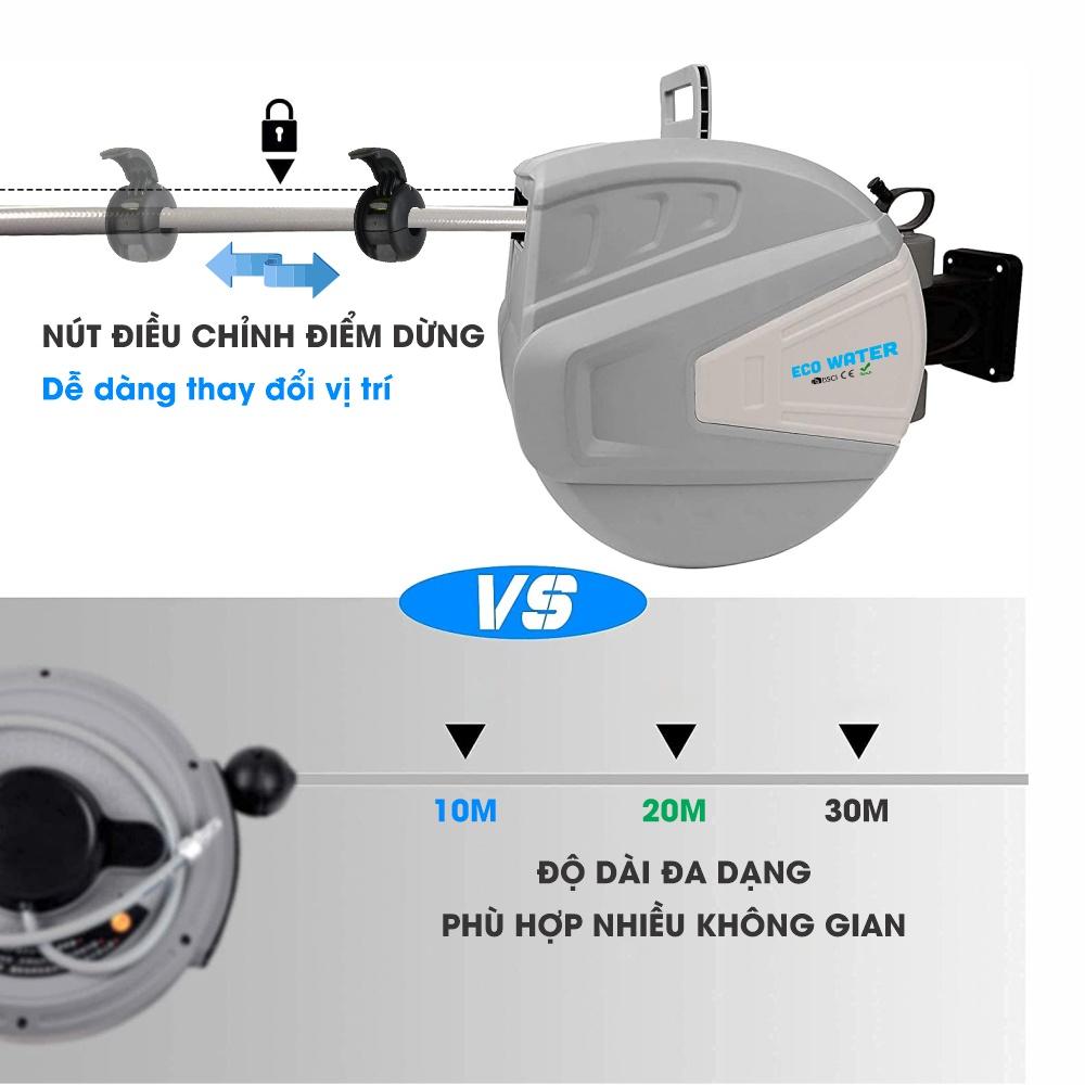 Vòi tưới cây tự cuốn dây. Giá rẻ - Gọn nhẹ - Tiện dụng - Bền 5-7 năm. Tặng kèm đầu phun 9 chế độ. Số lượng có hạn