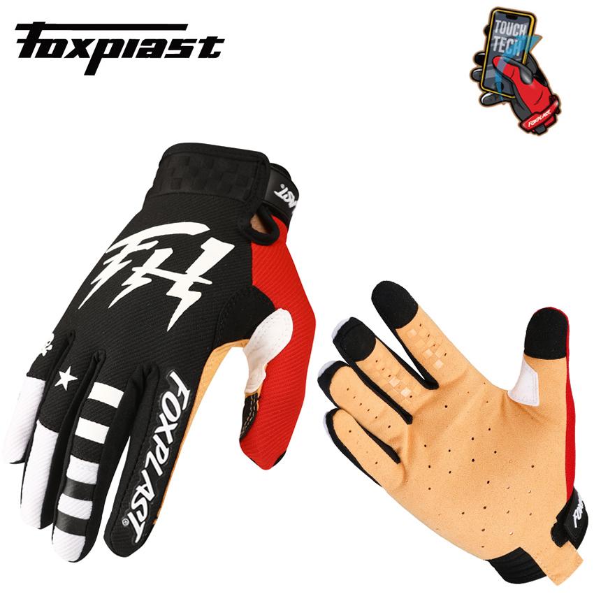2021 FOXPLAST Thoáng Khí MX Cảo Tháo Găng Tay Xe Đạp Găng Tay MTB Bụi Bẩn Xe Đạp Găng Tay Moto Đua Xe Thể Thao Găng Tay Xe Máy