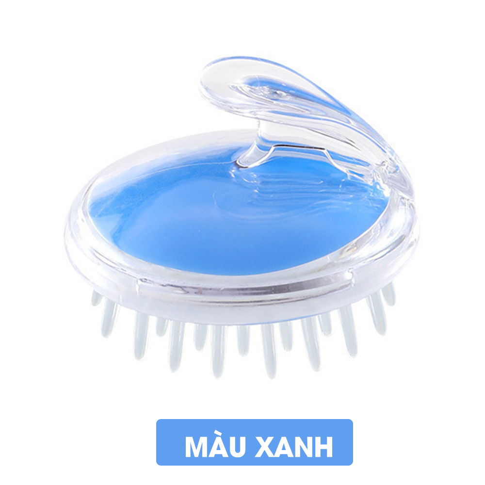 Lược gội đầu massage silicon CWELL, mát xa da đầu, gỡ rối và giảm rụng tóc hiệu quả C04PK