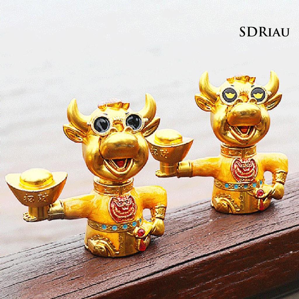 Mô Hình Con Bò Mini Chạy Bằng Năng Lượng Mặt Trời Trang Trí Xe Hơi / Nhà Cửa