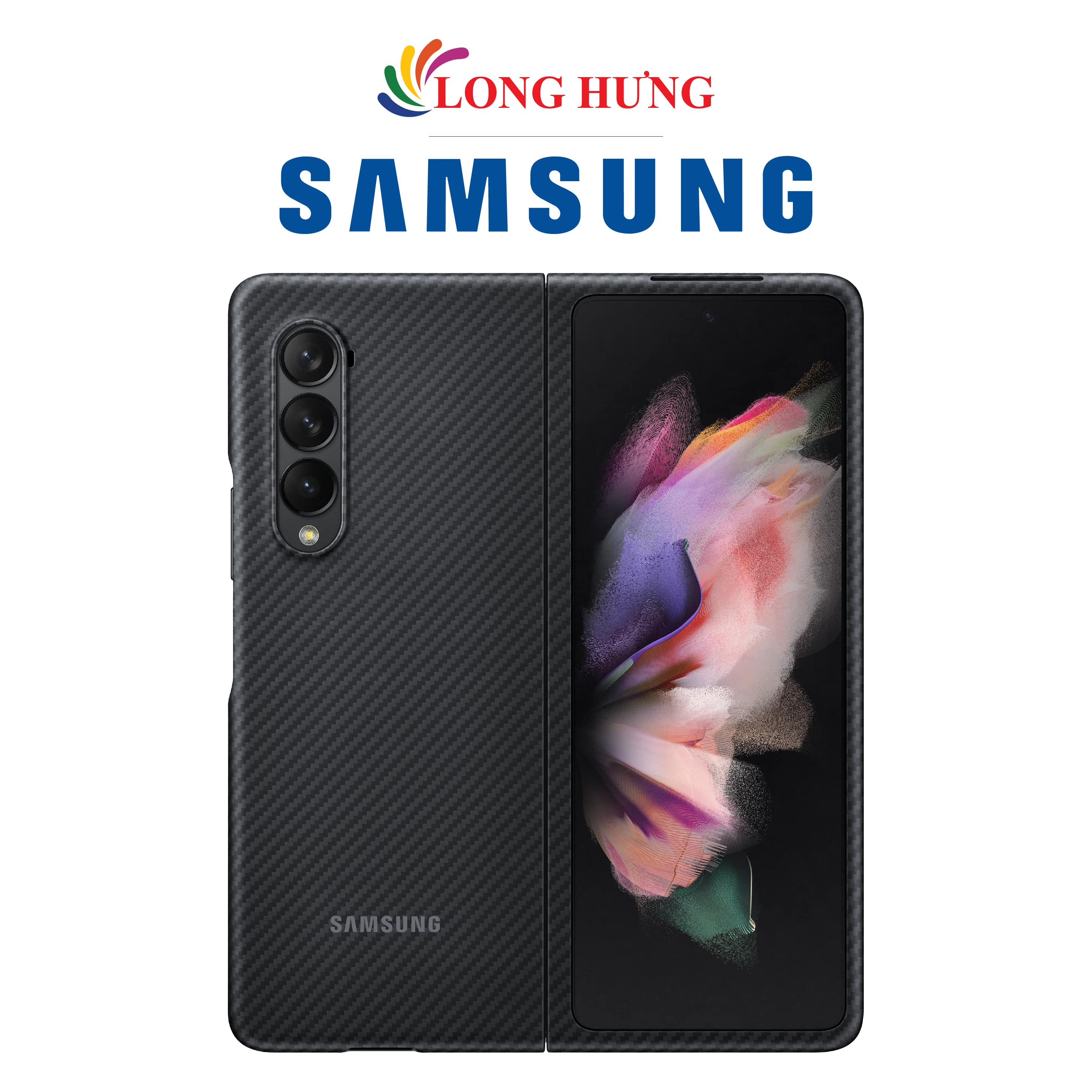 Ốp lưng nhựa cứng cho Samsung Aramid Cover Samsung Galaxy Z Fold3 EF-XF926 - Hàng chính hãng