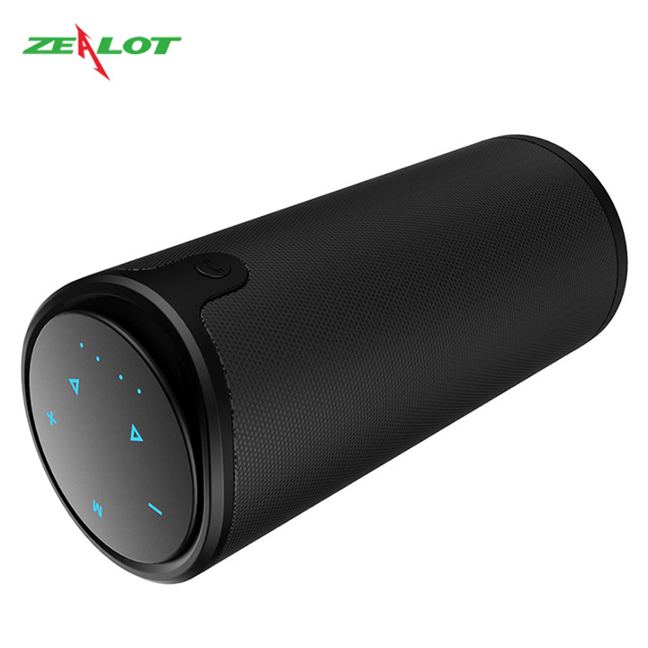 Loa bluetooth Zealot kiêm sạc dự phòng có bao silicon bảo vệ chống sốc âm thanh siêu trầm hàng chính hãng