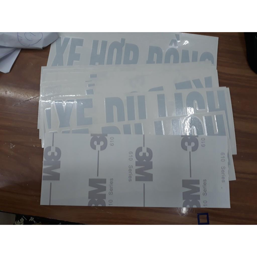 STICKER DECAL PHẢN QUANG XE HỢP ĐỒNG/ XE DU LỊCH CHUẨN QUY ĐỊNH,TỰ DÁN TẠI NHÀ DỄ DÀNG, TIỆN LỢI