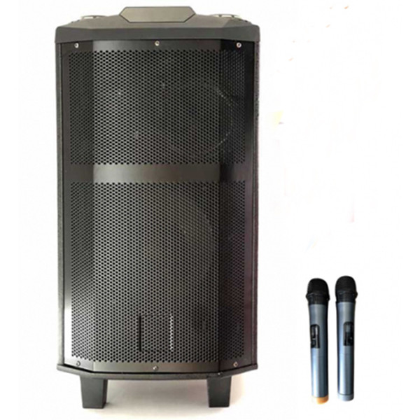 Loa kéo di động karaoke djk5 pin tốt kèm 2 micro 2 bass lớn