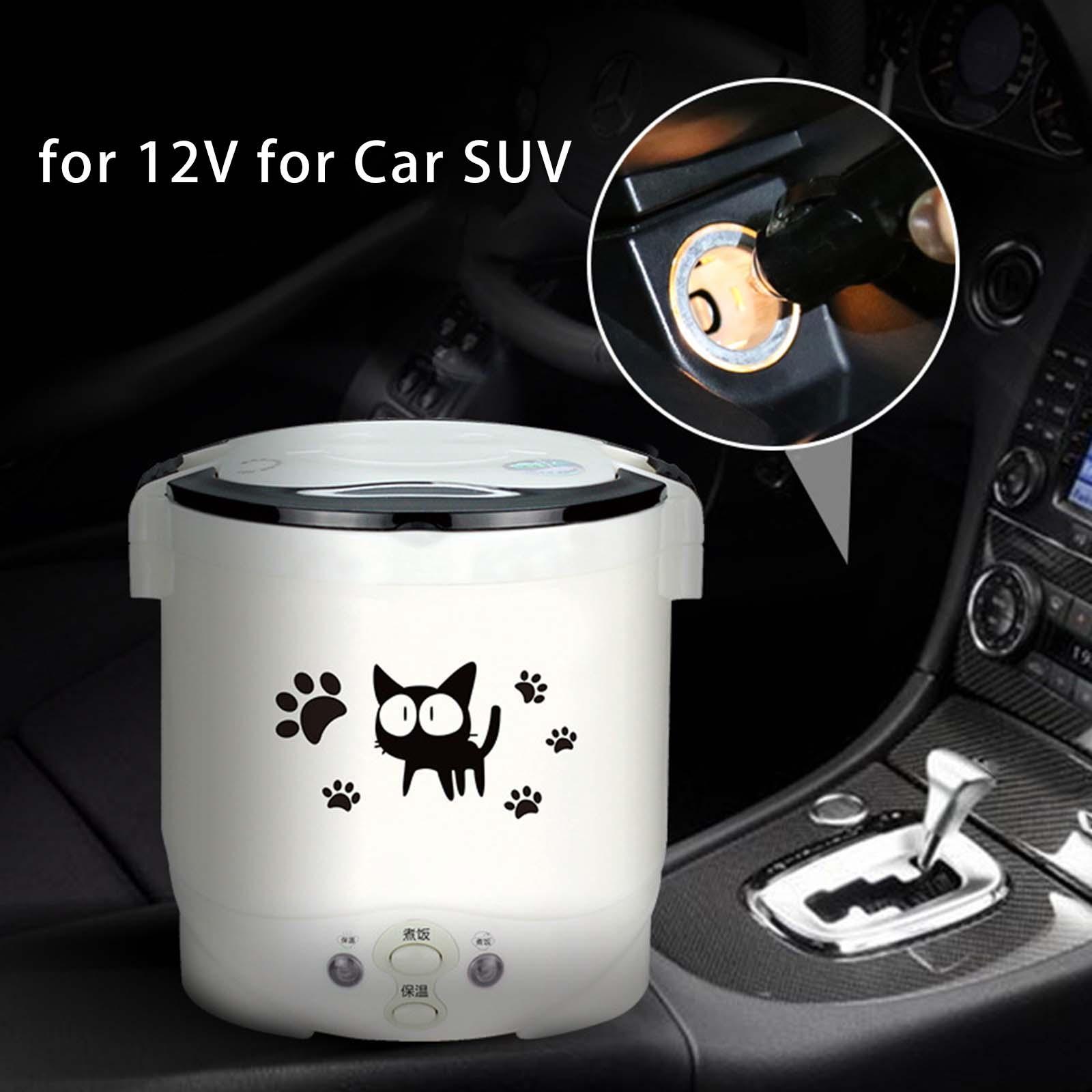 Small 1L Electric Rice Cooker Porridge Multifunction for Travel Car
