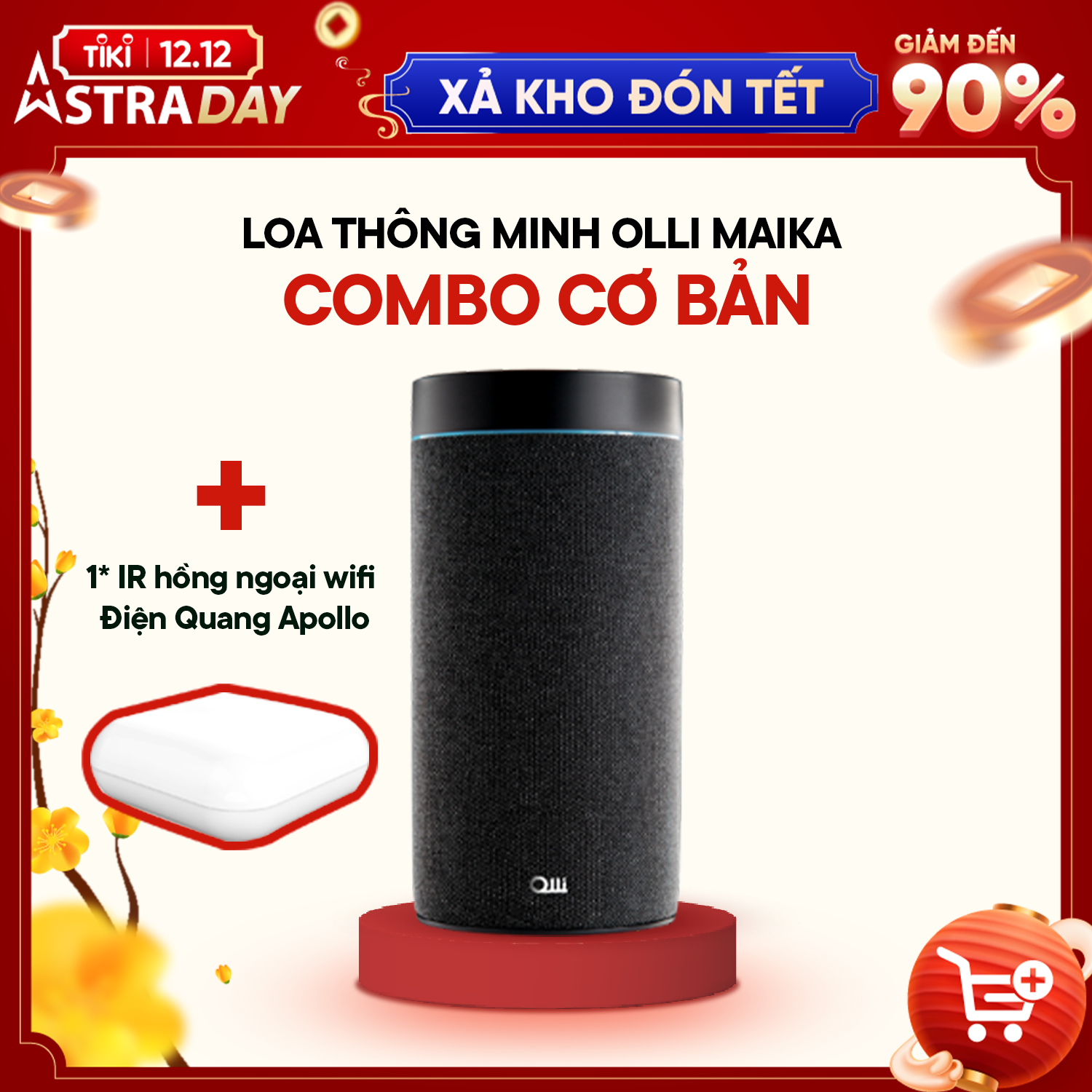 Loa thông minh OLLI MAIKA - Combo cơ bản (kèm IR) - Hàng Chính Hãng