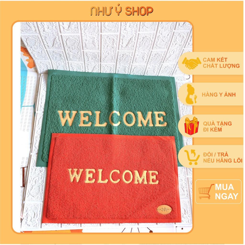 Thảm Nhựa Lau Chân Welcome Chữ Nhật